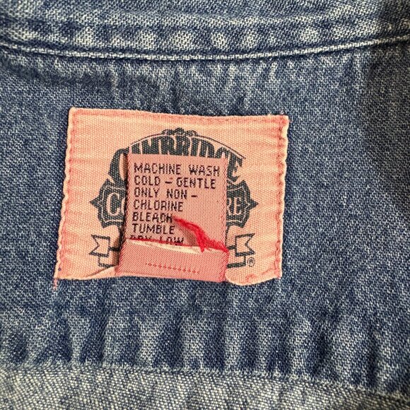 Cambridge Dry Goods Country Store Christmas Denim Button Shirt Womens Small - Picture 7 of 7